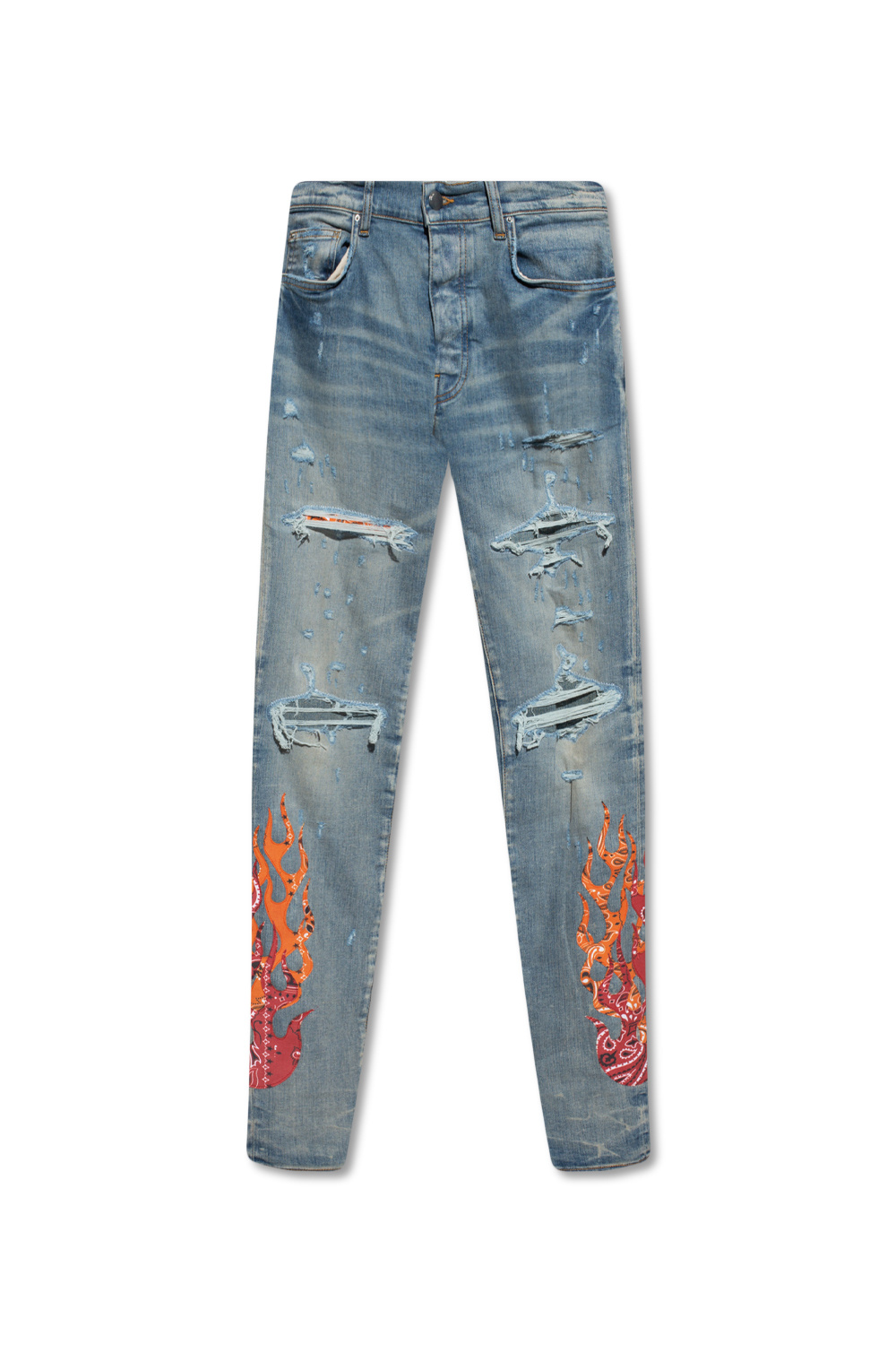 Amiri art sales patch jeans blue